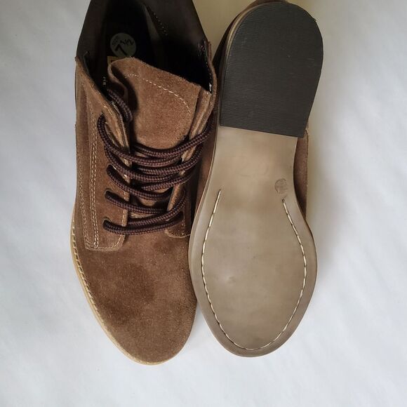 New Diba Suede Leather Brown Lace Up Ankle Boots Size 7.5 - Picture 7 of 10